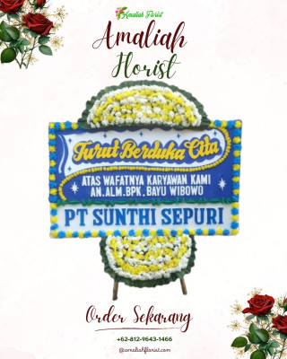 Papan Bunga Duka di Susukan Lebak